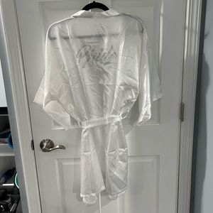 Bride satin robe one size